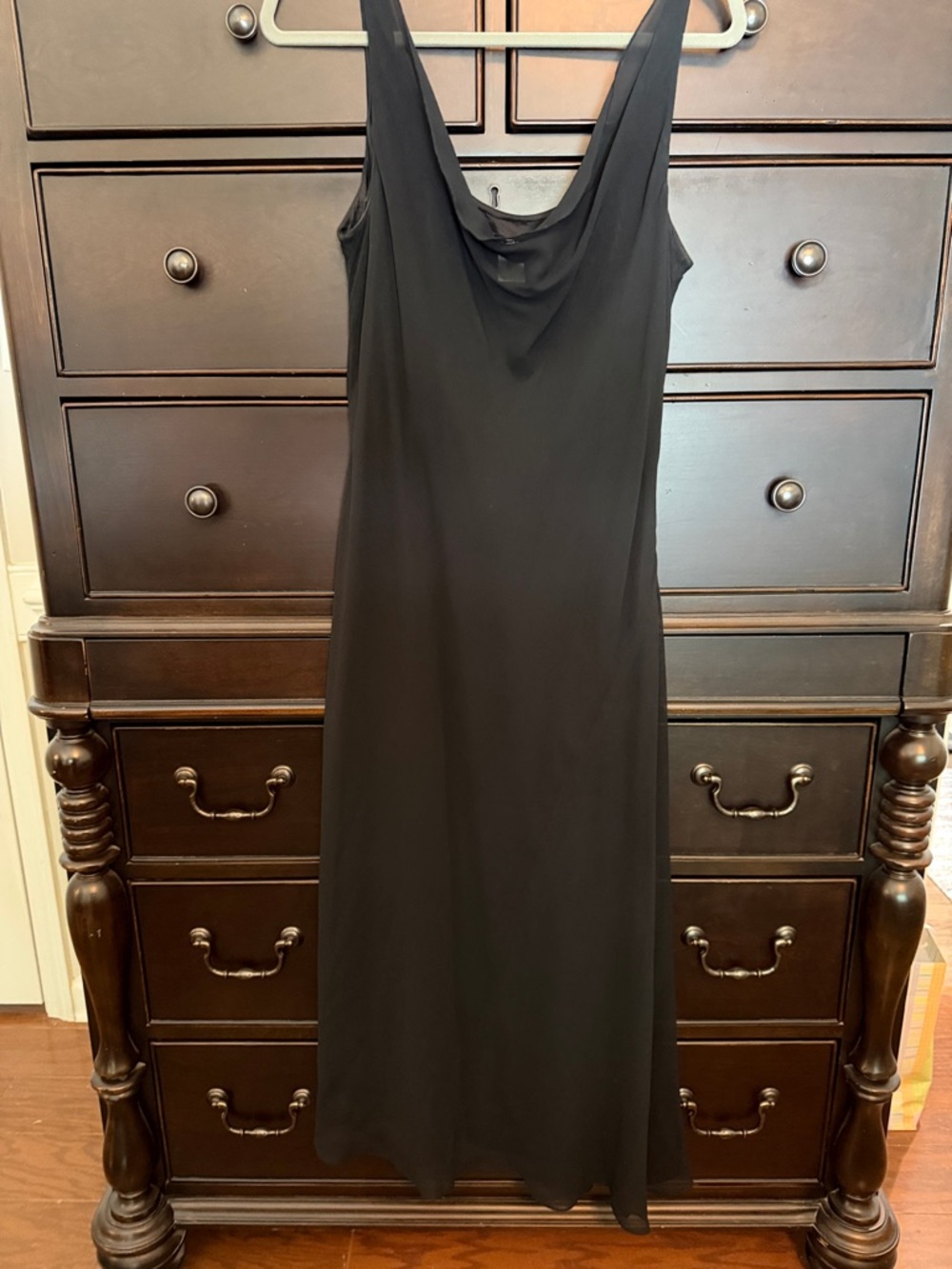 Nine West Black Cowl-Neck Maxi Dress